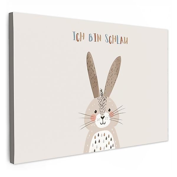 OneMillionCanvasses® Leinwandbild Kaninchen - Beige - günstig online kaufen