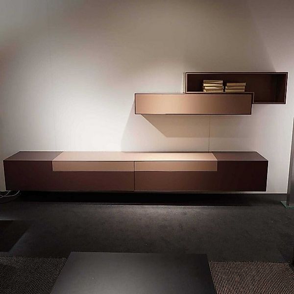 Piure Anbauschrank Wohnwand Lack P40 Rosewood günstig online kaufen