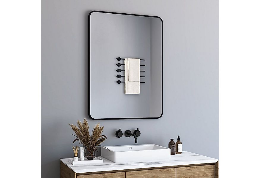 GOEZES Badspiegel Spiegel Schwarz Bad Wand Badezimmer Wandspiegel Schwarz M günstig online kaufen