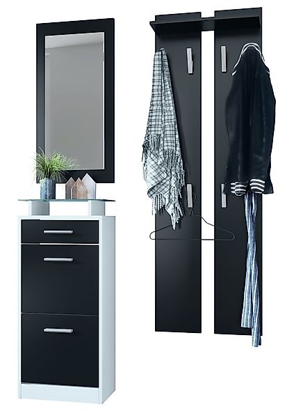 Vladon Garderoben-Set Loret V2, (Garderobe Set günstig online kaufen