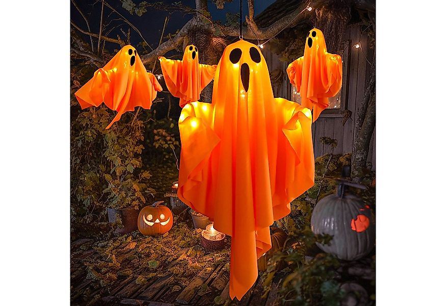 MUPOO Lichterkette LED-Lichterkette Halloween Deko,Geister Laterne beleucht günstig online kaufen