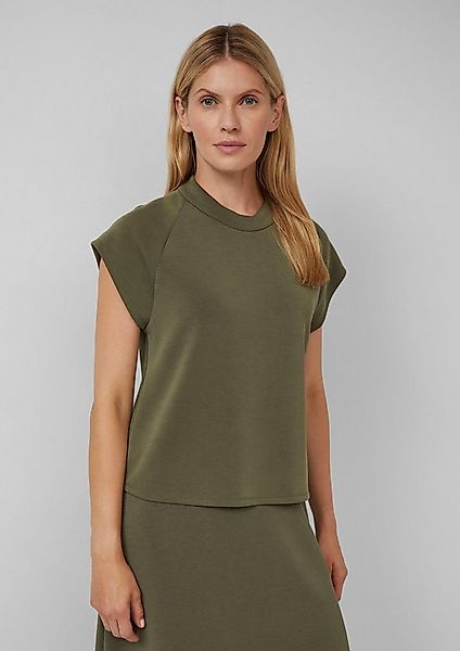 s.Oliver Sweatshirt Sweatshirt Scuba-Shirt aus Modalmix mit überschnittenen günstig online kaufen