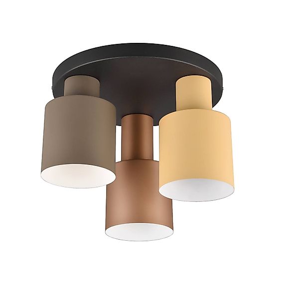 TRIO Leuchten Deckenleuchte AGUDO, Deckenlampe Ø30cm Wohnzimmer 3-flammig e günstig online kaufen