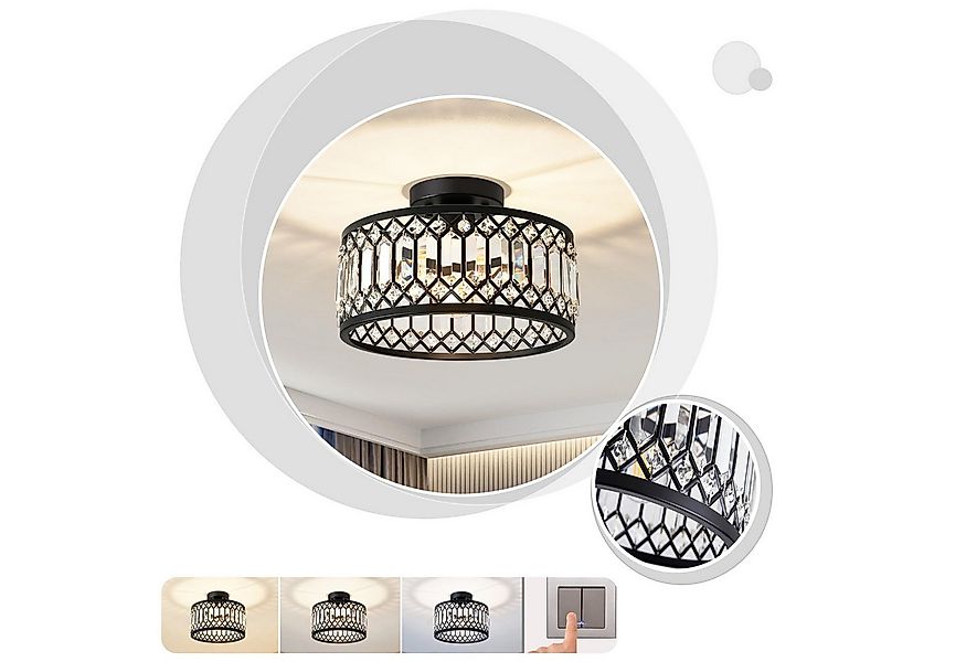 Jibenhome LED Deckenleuchte Moderne Kristall Deckenleuchte, E27 LED Mini-Kr günstig online kaufen