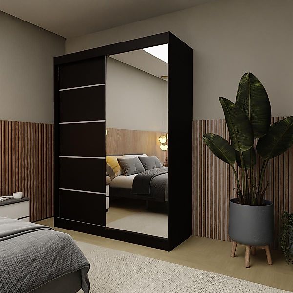 Compleo Schwebetürenschrank 160 cm breit NAPOS, günstig online kaufen