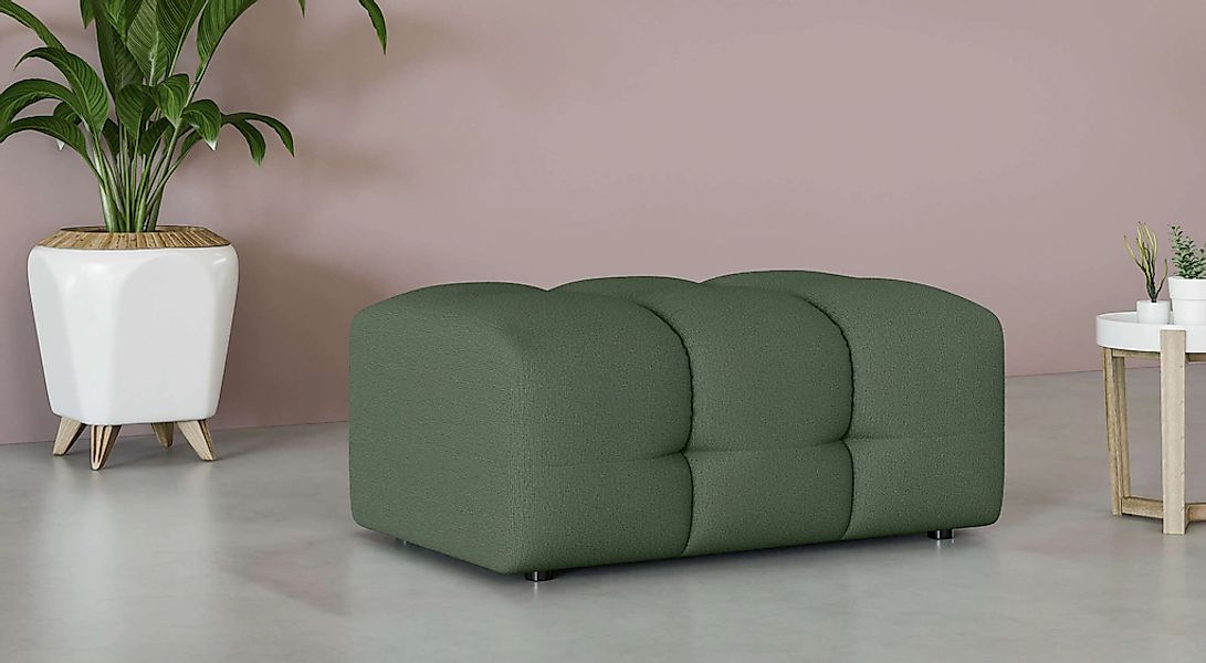 OTTO home Polsterhocker "Manilla, trendige Steppung, passend zur Serie, B/T günstig online kaufen