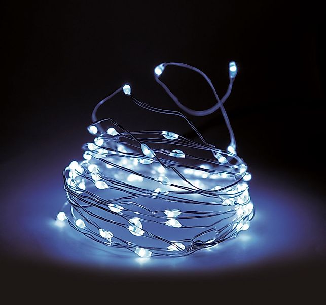 Spetebo Lichterkette LED Draht Lichterkette kalt weiß - 795cm / 160 LED, 16 günstig online kaufen