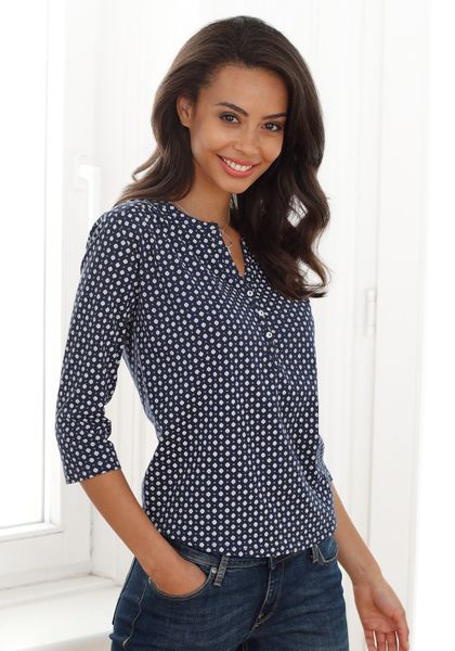 LASCANA Blusenshirt "mit Knopfleiste" aus pflegeleichter Qualität mit Visko günstig online kaufen