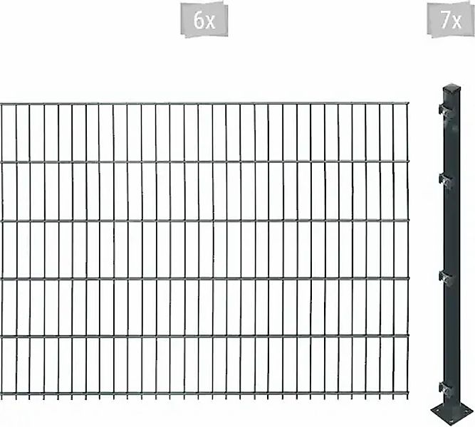 Arvotec Doppelstabmattenzaun »ESSENTIAL 103 zum Aufschrauben« Zaunhöhe 103 günstig online kaufen
