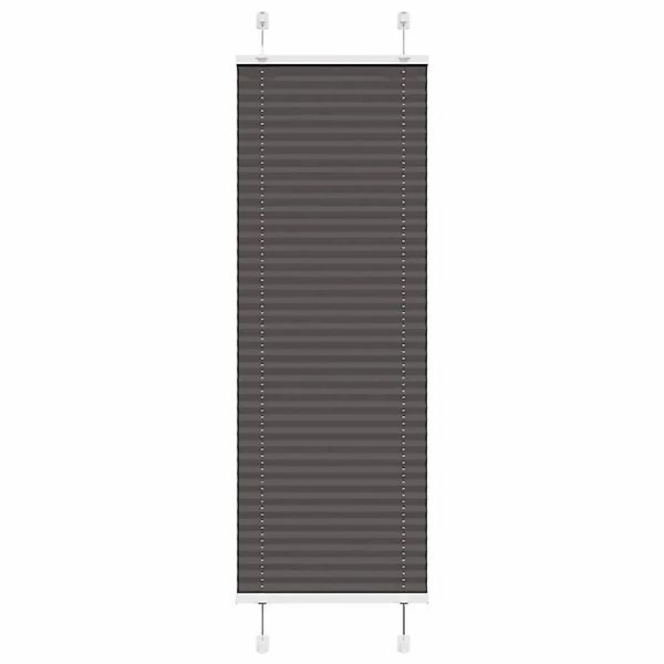 vidaXL Plissee Schwarz 50x150 cm Stoffbreite 49,4 cm Polyester 4015133 günstig online kaufen
