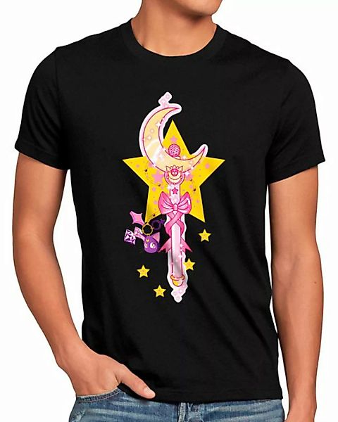 style3 Print-Shirt Herren T-Shirt Mighty Moon Star sailor moon anime manga günstig online kaufen