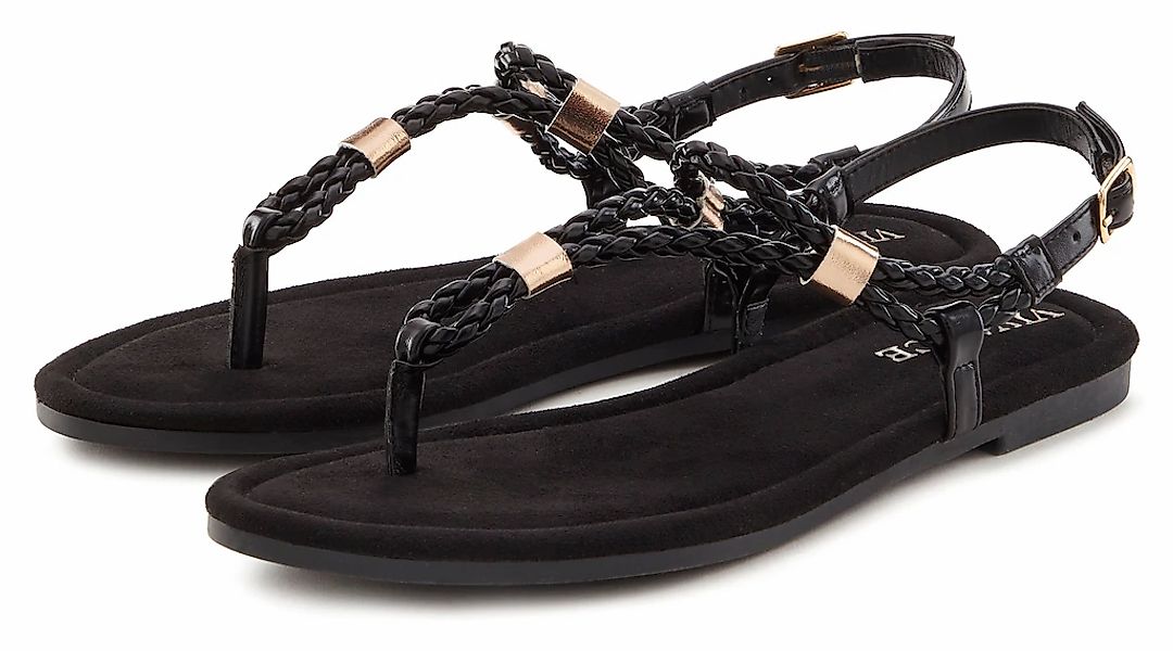 Vivance Sandale "Sommerschuh", Zehentrenner, Sommerschuh, Sandalette mit ra günstig online kaufen