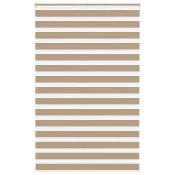 vidaXL Doppelrollo Sandbraun 145x200 cm Stoffbreite 140,9 cm Polyester 4014 günstig online kaufen