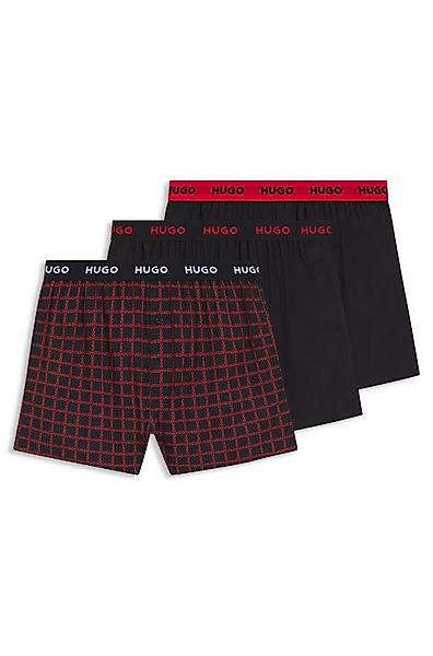 HUGO Webboxer WOVEN BOXER TR (Packung, 3-St., 3er-Pack) Webboxer mit HUGO S günstig online kaufen