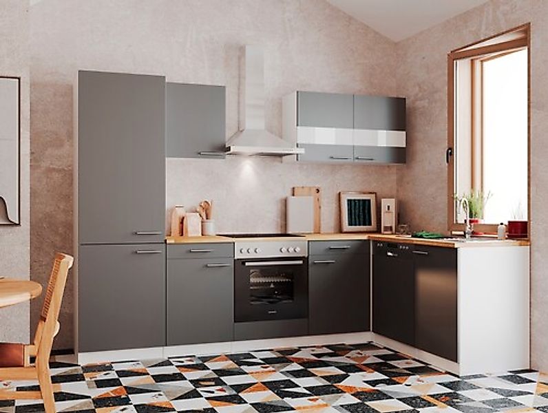 RESPEKTA Küchenzeile »Malia« Breite 280 cm, mit Soft-Close, in exklusiver K günstig online kaufen