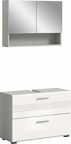 welltime Badmöbel-Set »Calicio, bestehend aus: Waschbeckenunterschrank, Spi günstig online kaufen