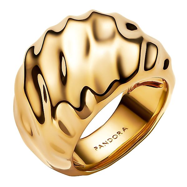 Pandora Fingerring Statement- Wellig Goldfarben günstig online kaufen