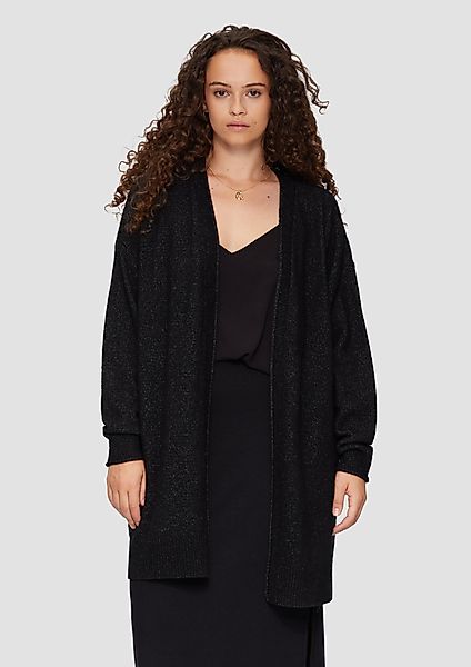 QS Strickjacke Weiche Strickjacke mit Rollkante günstig online kaufen