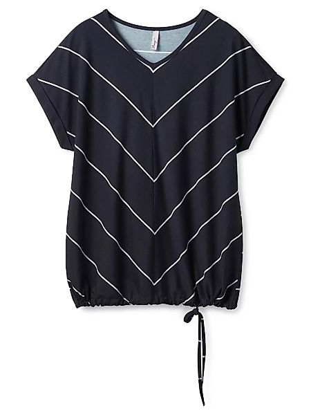 Sheego T-Shirt "Große Größen", mit Tunnelzug am Saum günstig online kaufen