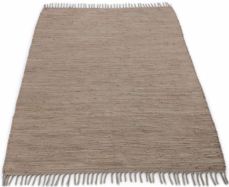 carpetfine Teppich "Kelim Chindi uni, auch als Läufer" rechteckig 5 mm Höhe günstig online kaufen