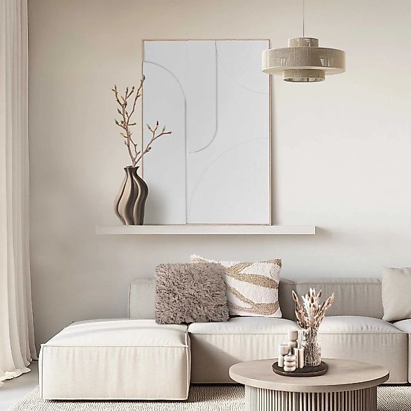 Reinders Wandbild "Saturn", Wohnzimmer - Weiß - MDF - Abstrakt - 70x100 cm günstig online kaufen
