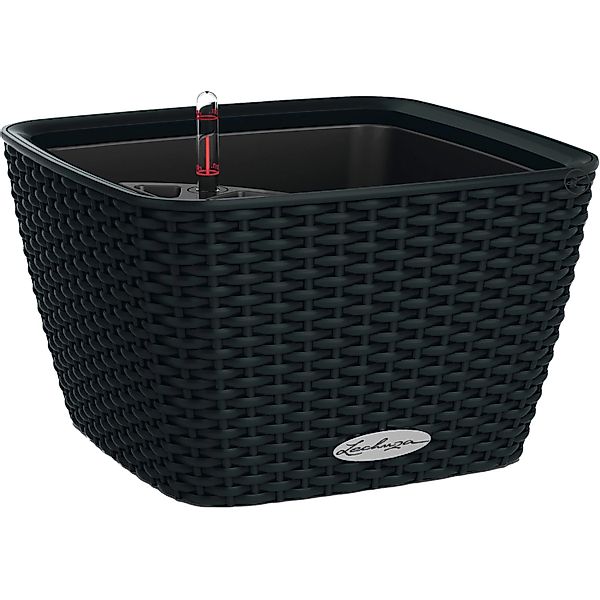 Lechuza® Pflanzgefäß Bacino Cottage Graphitschwarz 30x30 cm Bewässerungssys günstig online kaufen