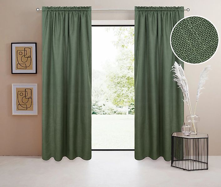 LeGer Home by Lena Gercke Verdunkelungsvorhang "Marusha" Stangendurchzug 1 günstig online kaufen
