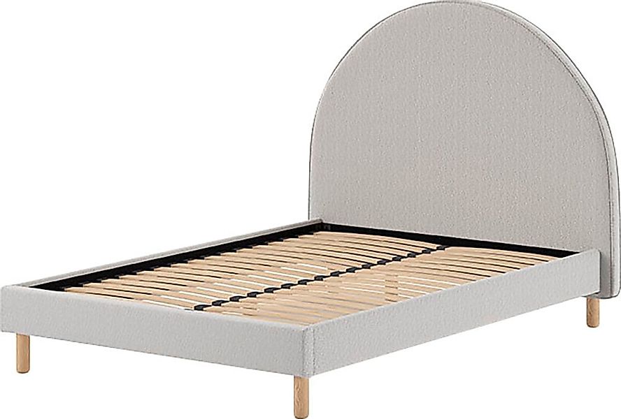 Vipack Polsterbett "Moon, mit flauschigem Bouclé Stoff in verschiedenen Far günstig online kaufen