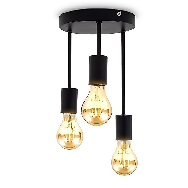 B.K.Licht Deckenleuchte Retro Deckenleuchte E27 Fassung günstig online kaufen
