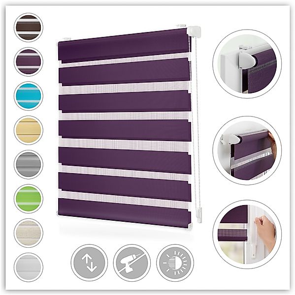 Doppelrollo Duo Rollo Klemmfix, LICHTBLICK ORIGINAL, günstig online kaufen