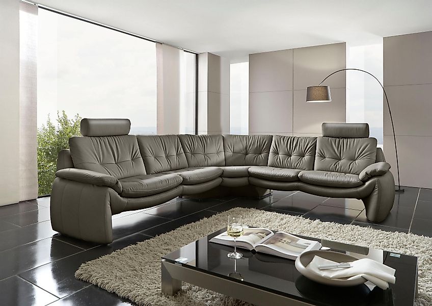 PLACES OF STYLE Ecksofa "Luna L-Form", in einzigartiger Optik günstig online kaufen