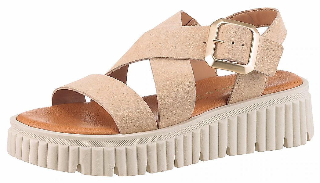 Tamaris Sandalette, Plateau, Riemchensandale, Sommerschuh mit Touch It-Auss günstig online kaufen
