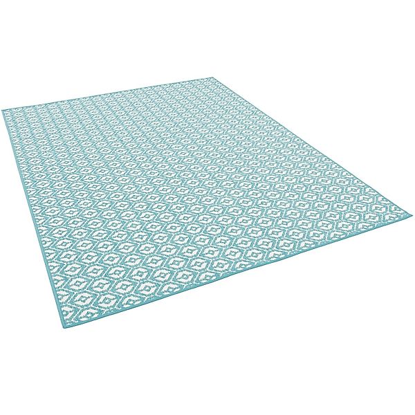 Snapstyle In- und Outdoor Teppich Beidseitig Cape Cod Türkis 100x100cm günstig online kaufen