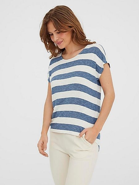 Vero Moda Kurzarmshirt VMWIDE STRIPE SL TOP GA JRS NOOS Viskosemischung günstig online kaufen