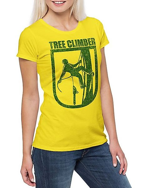 Urban Backwoods Print-Shirt Tree Climber III Damen T-Shirt Holzfäller Axt W günstig online kaufen