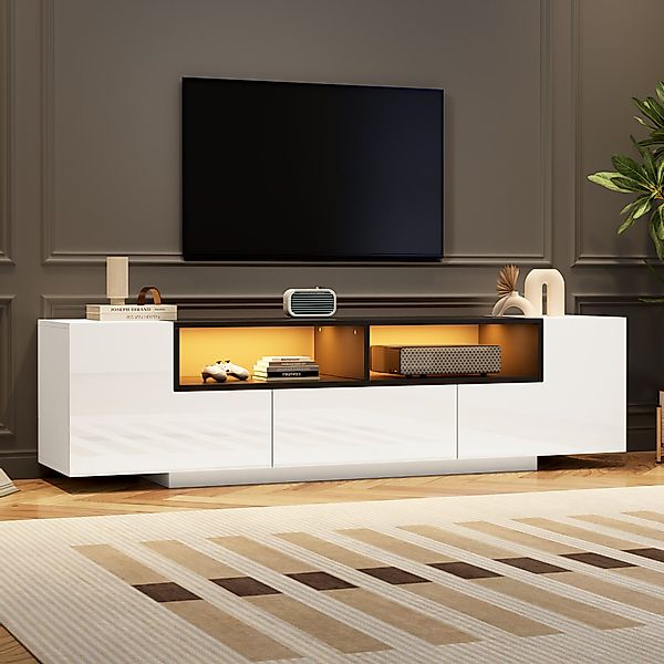 BlingBin TV-Schrank Moderner Hochglanz Lowboard Fernsehschrank günstig online kaufen
