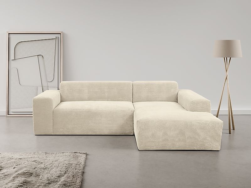 OTTO home Ecksofa »Zeus-L modern & zeitlos, Breite 253 cm, bequemes Sofa« C günstig online kaufen