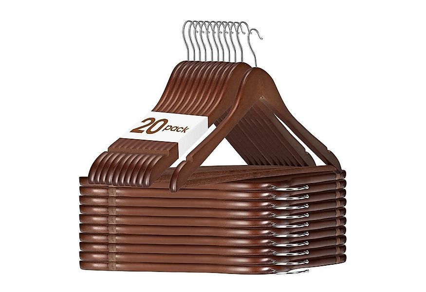 House Day Kleiderbügel Holz für Anzüge, rutschfest, (20-tlg), Kleiderbügel günstig online kaufen