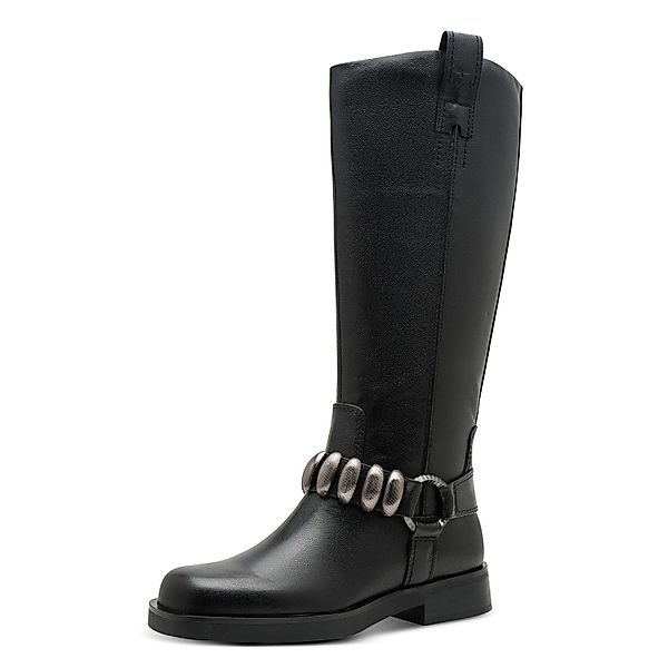 Tamaris Stiefel, Blockabsatz, Langschaftstiefel mit Schmuckelementen, günstig online kaufen