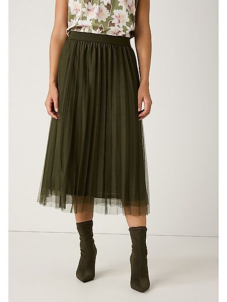 MORE&MORE Tüllrock femininer Meshrock, Plisséefalten günstig online kaufen