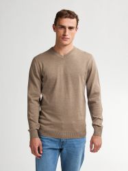 Petrol Industries V-Ausschnitt-Pullover V-Neck Basi Materialmix günstig online kaufen