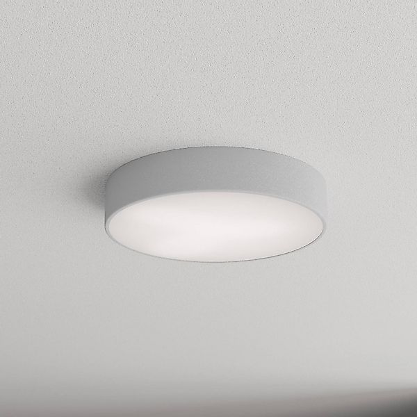 Deckenlampe Cleo 400, grau, Sensor, IP54, Ø 40 cm, Metall günstig online kaufen