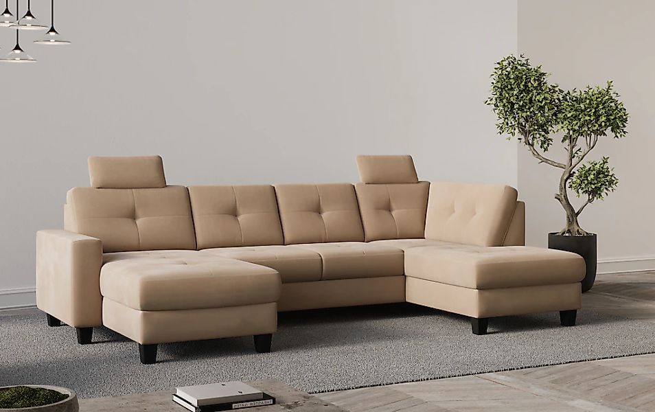 Home affaire Wohnlandschaft "Varese" wahlweise mit Bettfunktion und Bettkas günstig online kaufen