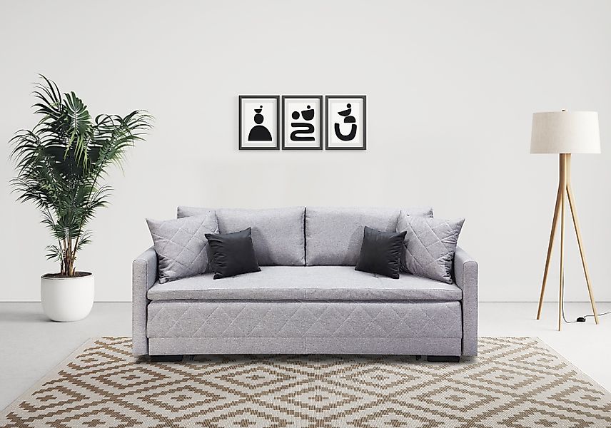INOSIGN Schlafsofa Potsdam, mit Boxspringaufbau, Bettfunktion günstig online kaufen