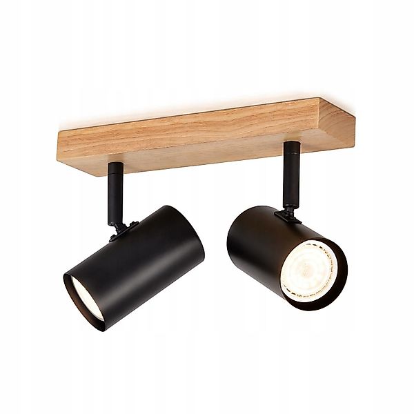 Nettlife Deckenstrahler Holz 1/2/3 Flammig Deckenspots günstig online kaufen