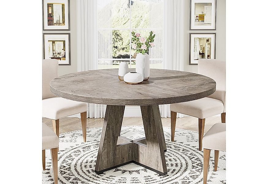 Tribesigns Esstisch Runder Esstisch, Küchentisch für Esszimmer Wohnzimmer, günstig online kaufen