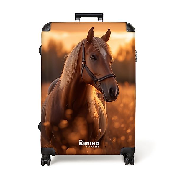 NoBoringSuitcases.com© Hartschalen-Trolley Braunes Pferd auf der günstig online kaufen