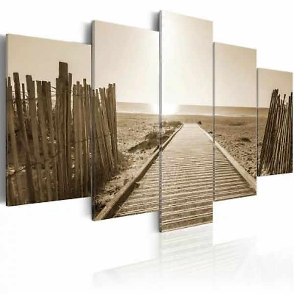 artgeist Wandbild Beach of Memories braun-kombi Gr. 200 x 100 günstig online kaufen
