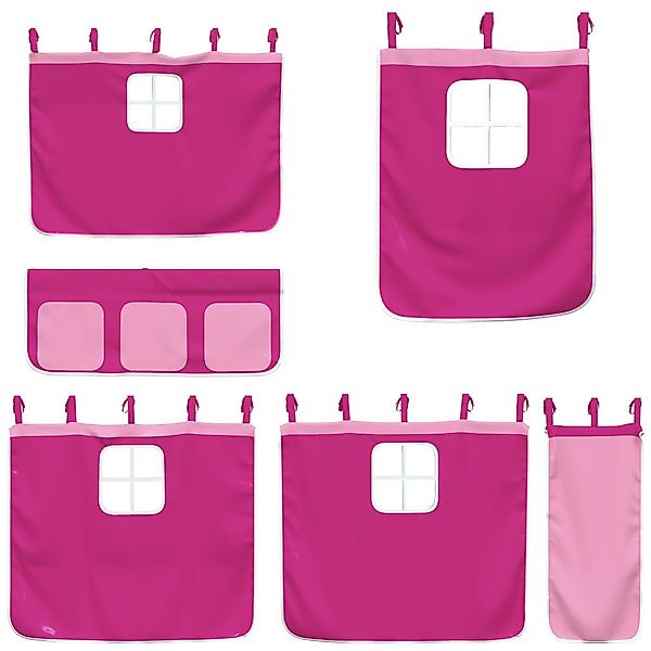 vidaXL Betthimmel Vorhänge für Hochbett Rosa günstig online kaufen