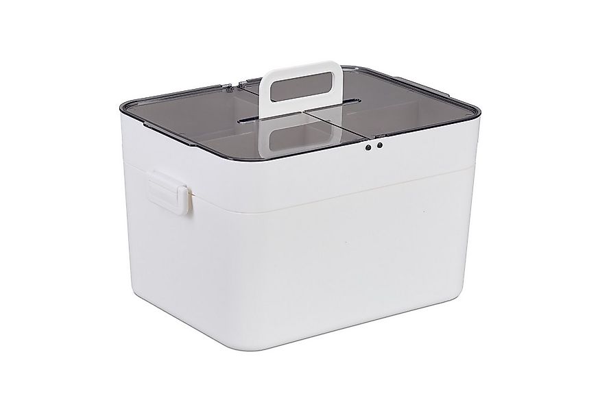 relaxdays Medizinschrank Hausapotheke mit 2 Etagen (1-St) Weiß-Grau günstig online kaufen